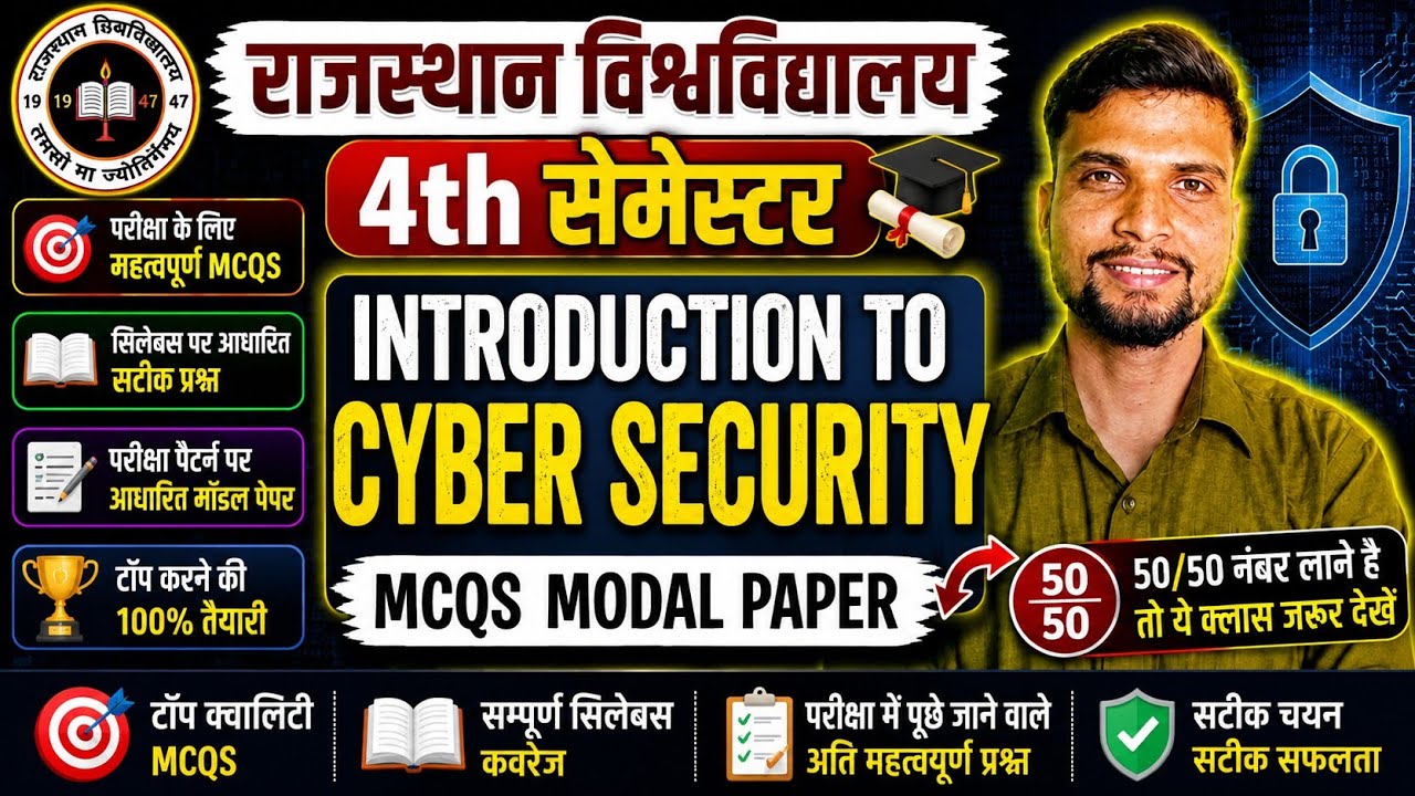 introduction to cybersecurity ba 4th semester || introduction to cyber security 
