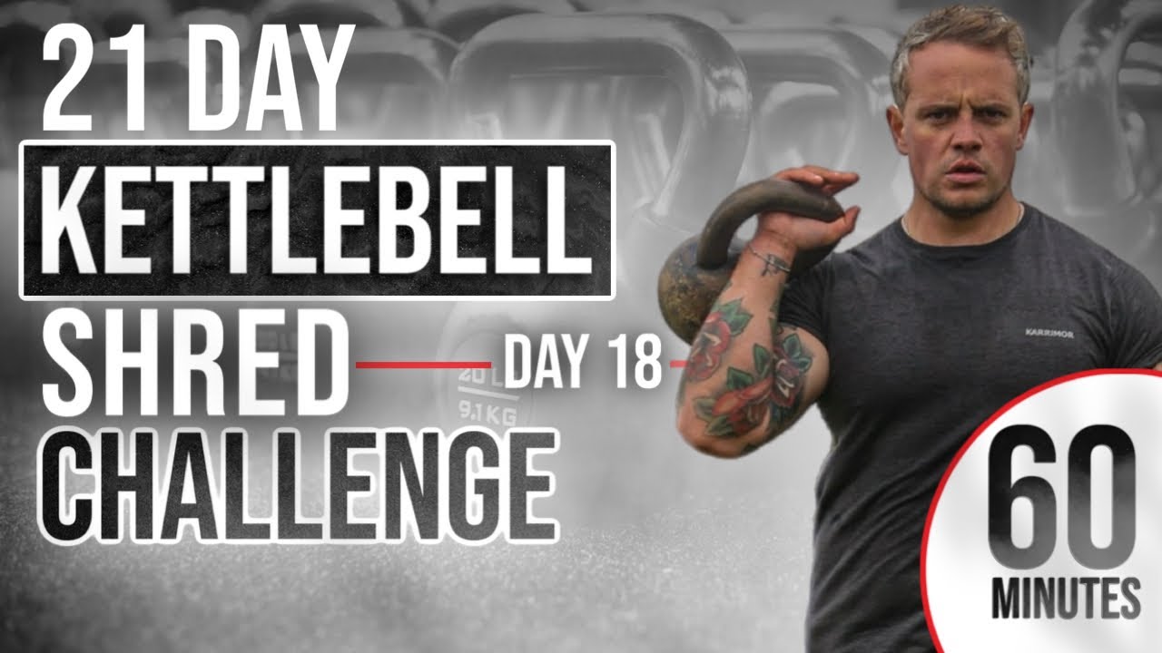 Day 18: Kettlebell Shred Challenge - Intense Full Body Kettlebell Workout (Pure Cardio)