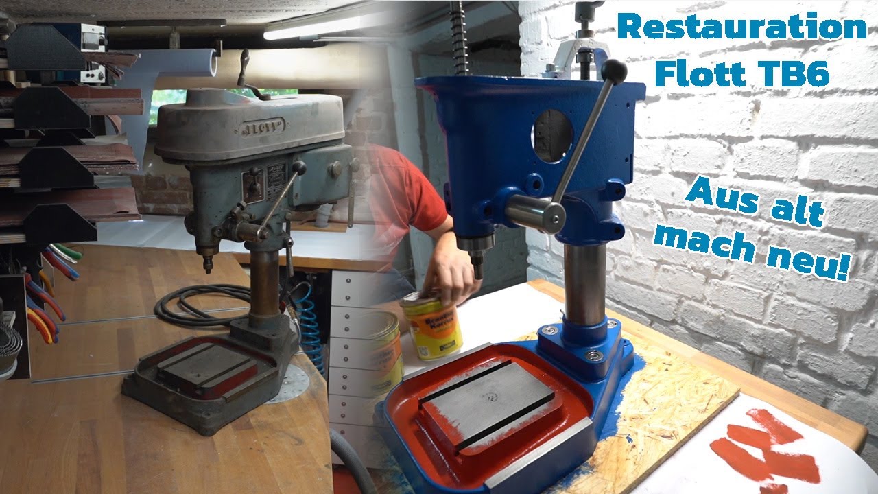 Restauration Flott TB6 Standbohrmaschine Teil 1