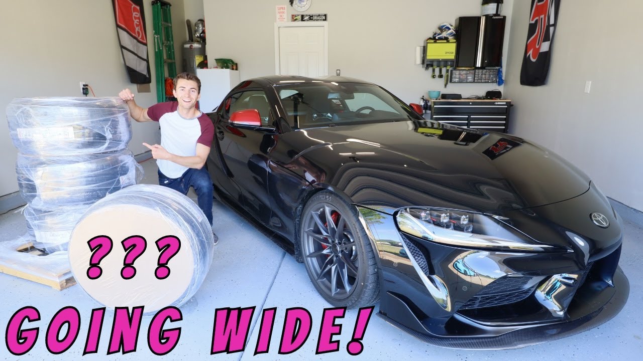 My Brand New Toyota Supra Gets Custom Wheels and Wide Tires!