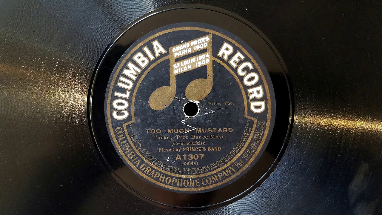 Prince's Band - Too Much Mustard (Très Moutarde) - 1913