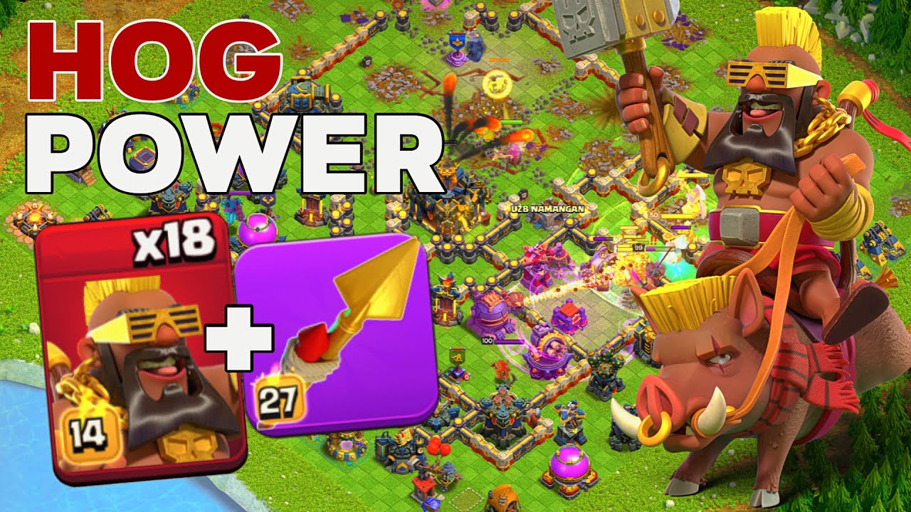 Insane Power: TH17 Sui Hero + Super Hog Rider Legend League Attacks!