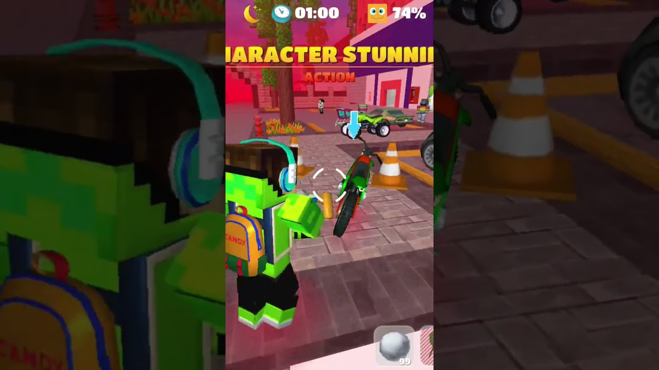 Zombie attack in Partycraft City 