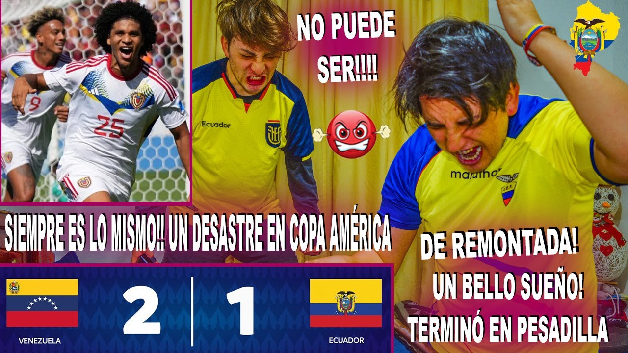 UN DESASTRE!! REACCIONES DE ECUATORIANOS AL VENEZUELA 2-1 ECUADOR CON REMONTADA Y GOL DE BELLO