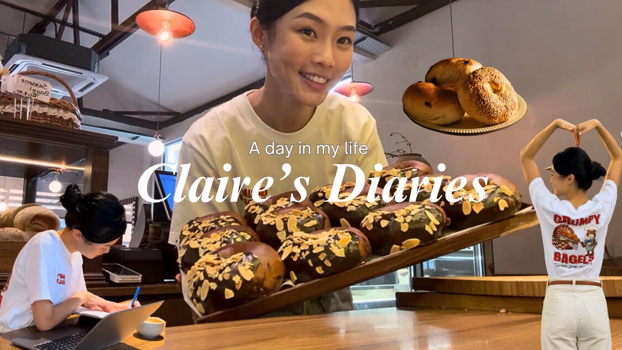 Claire’s Diaries 5: A day in my life as a cafe owner❤️ (latte art battle final! ☕️)