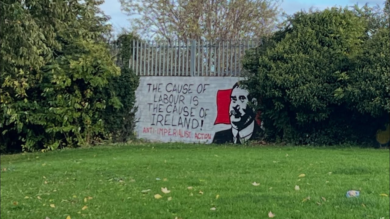 A James Connolly Mural in Dublin, Ireland 