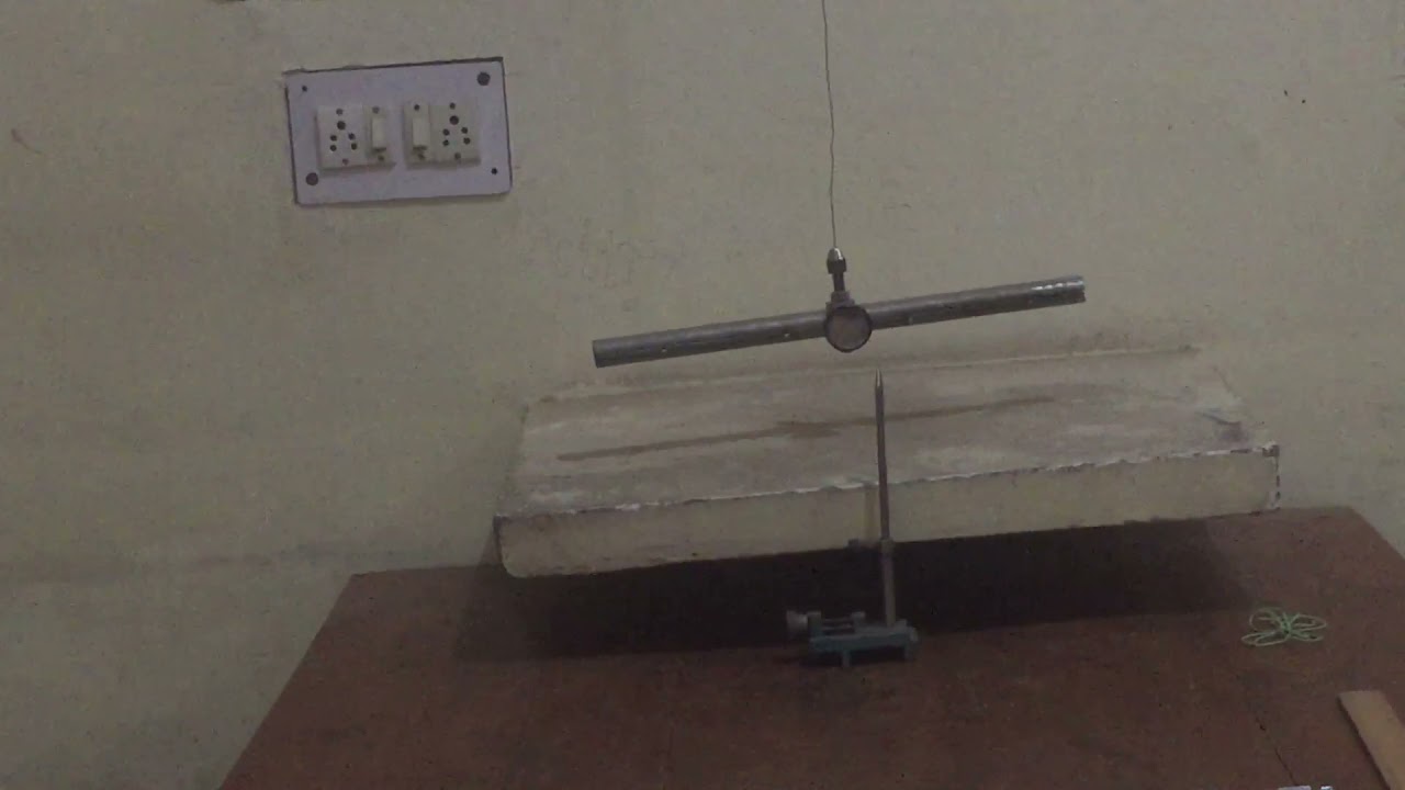 Maxwell Needle experiment to find Modulus of rigidity