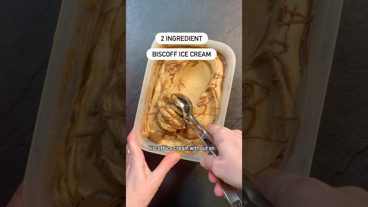 #biscoff #cookiebutter #2ingredient #icecream #hack #thecaketoonist