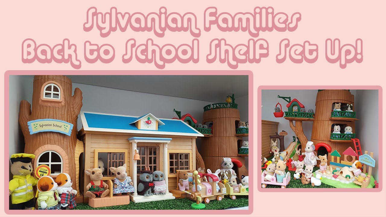 Let's go back to school with Sylvanian Families! School and Nursery Shelf Set Up