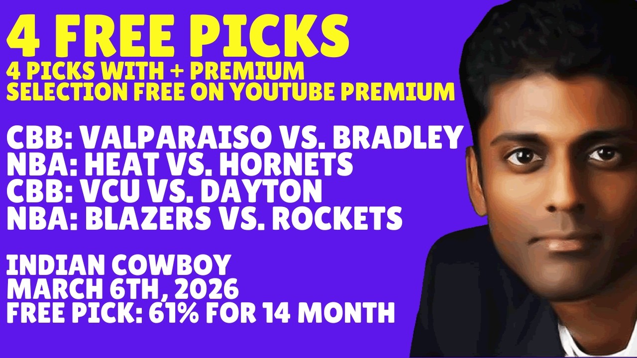 Friday College Picks Predictions & Best Bets 03/06/2026 Indian Cowboy Picks Predictions & Best Bets