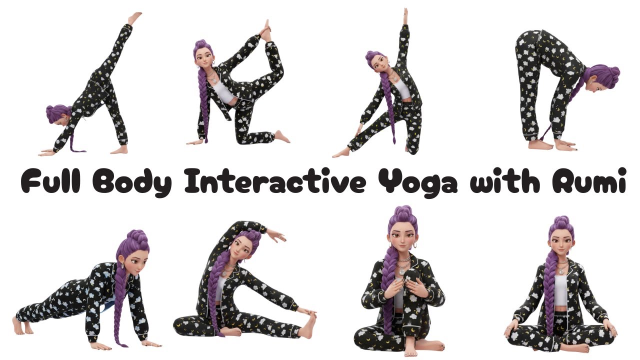 Easy Yoga Poses With Rumi | KPop Demon Hunters | Calm Yoga for Kids | Yoga Simple