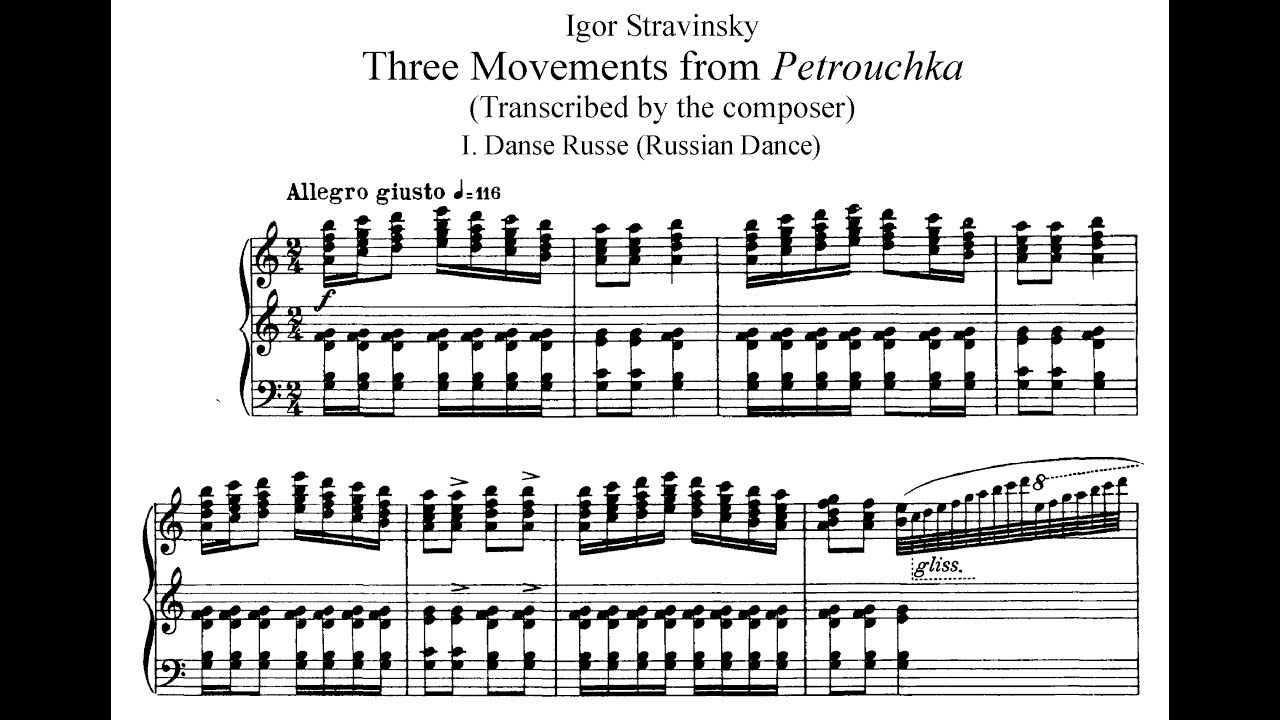 Stravinsky: Three Movements from Petrushka (Won Kim, Ullman)