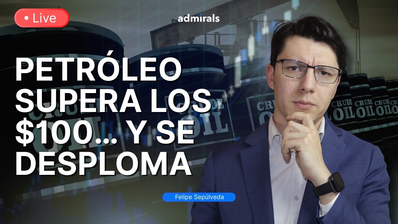 🔴 Brent toca $100 | Oro cae 1.6% y el dólar sube: ¿Se sacude Wall Street? -Proyección diaria