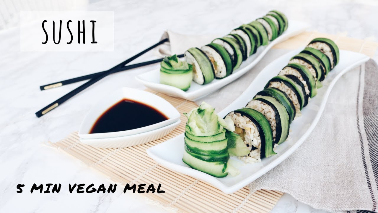 SUSHI (PLANT-BASED) // 5 MINUTES MEAL (COMIDA EN 5 MINUTOS) // JEN AL 