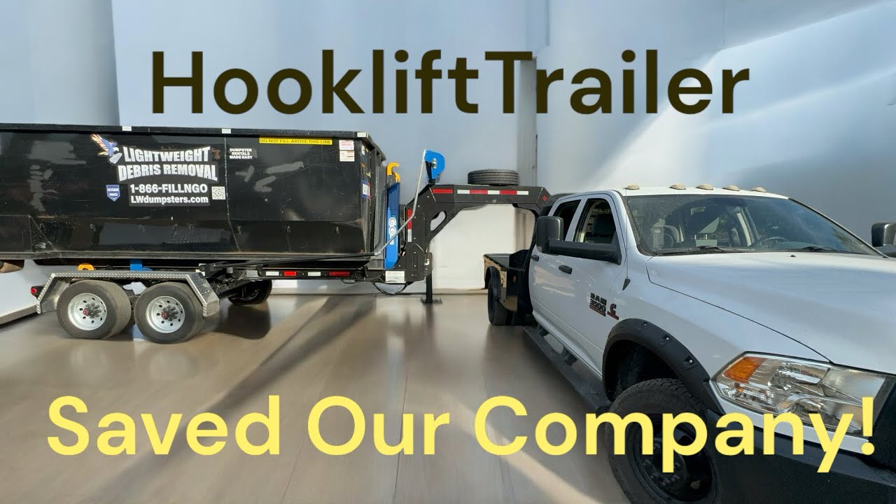 Our New Hooklift Trailer Literally Saved Our Dumpster Rental Company Today!!
