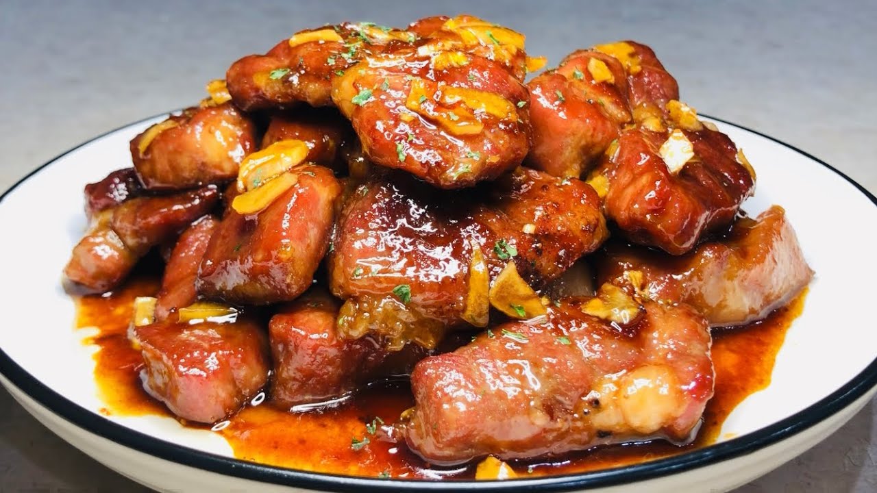 The Perfect Honey Glazed Garlic Pork/Make The Cheapest Meat The Best Tasting/Easy Recipes