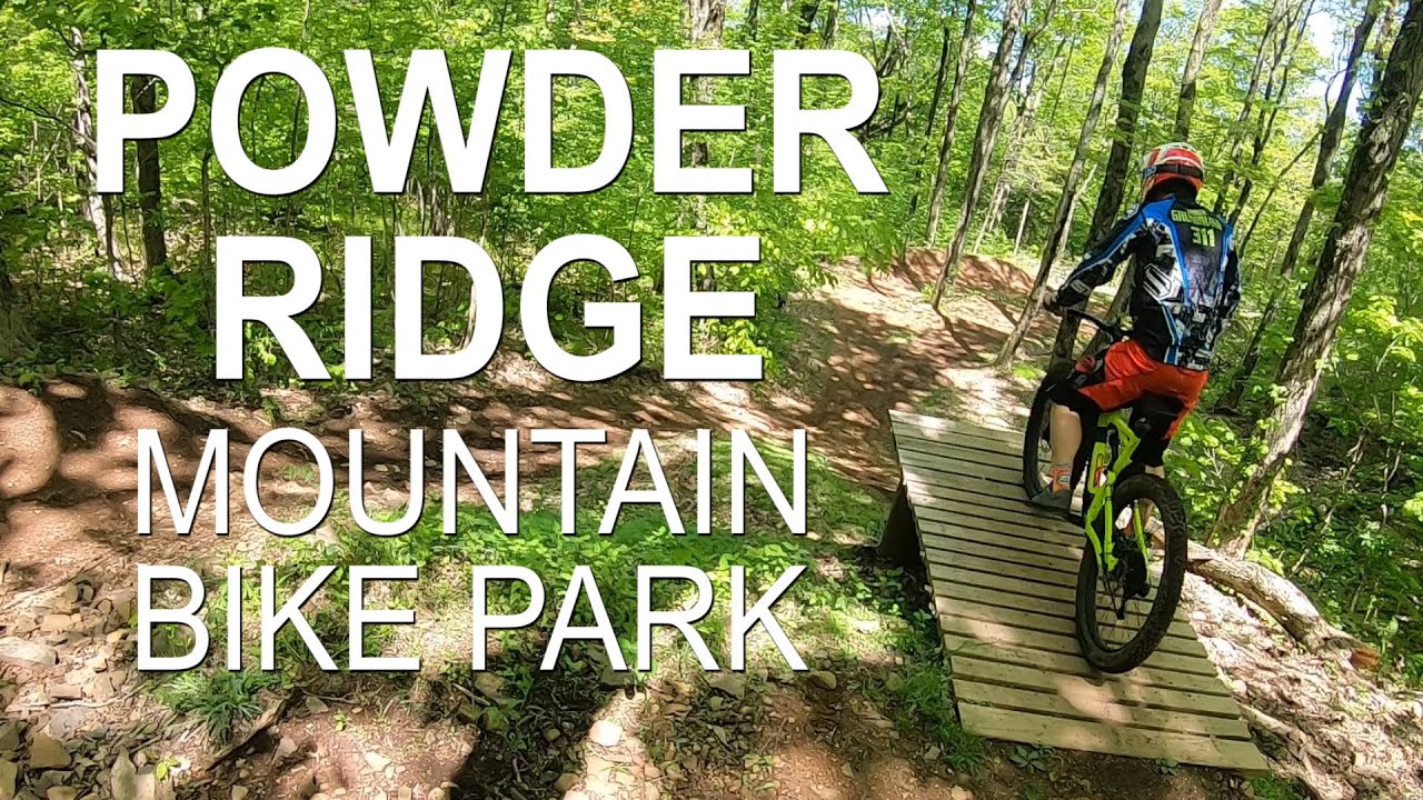 POWDER RIDGE bike park! FUN TRAILS/JUMPS