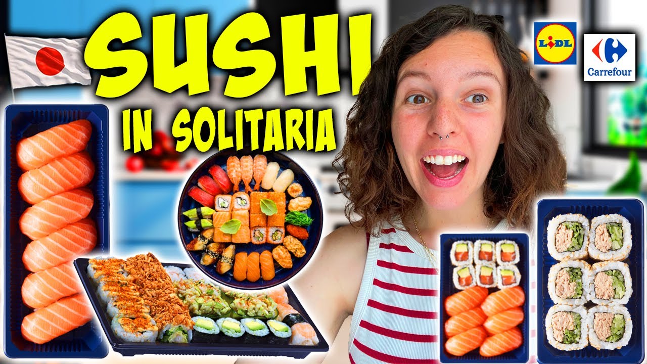 ASSAGGIO SUSHI DEL SUPERMERCATO da sola 🍣 Lidl e Carrefour