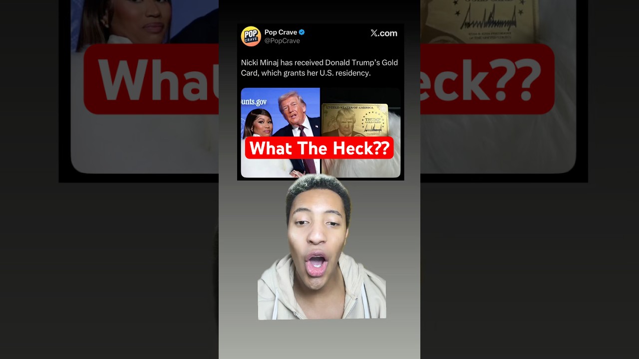 Ники Минаж рассказала, что получила золотую карту Трампа.