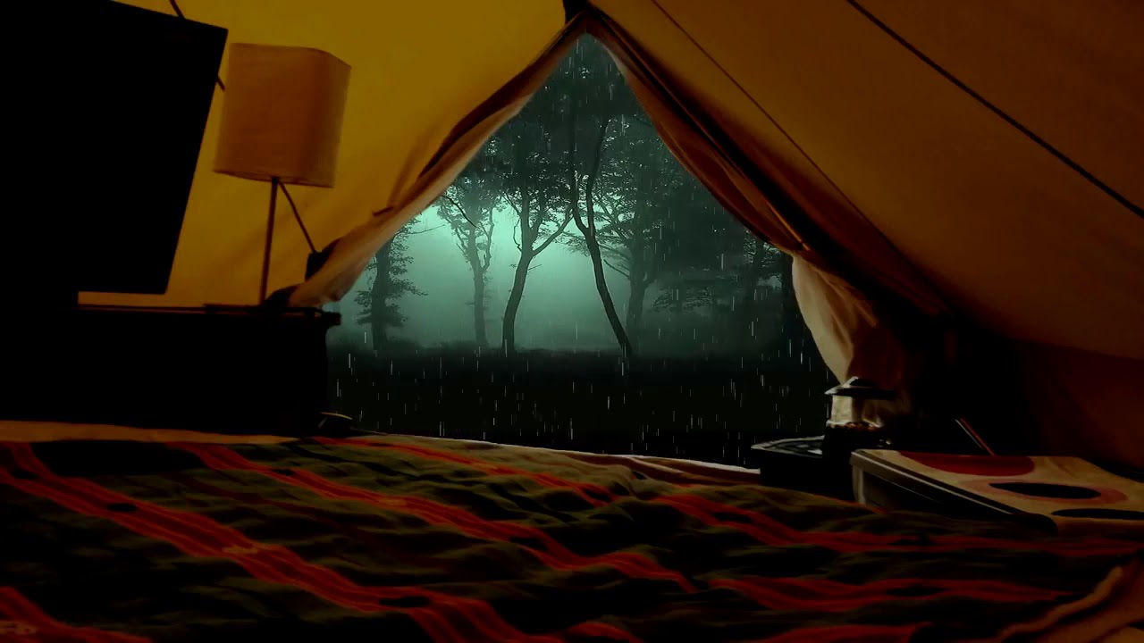 Barulho de Chuva Na Barraca Cabana 6 Horas de Som da Natureza Chuva na Tenda para Dormir