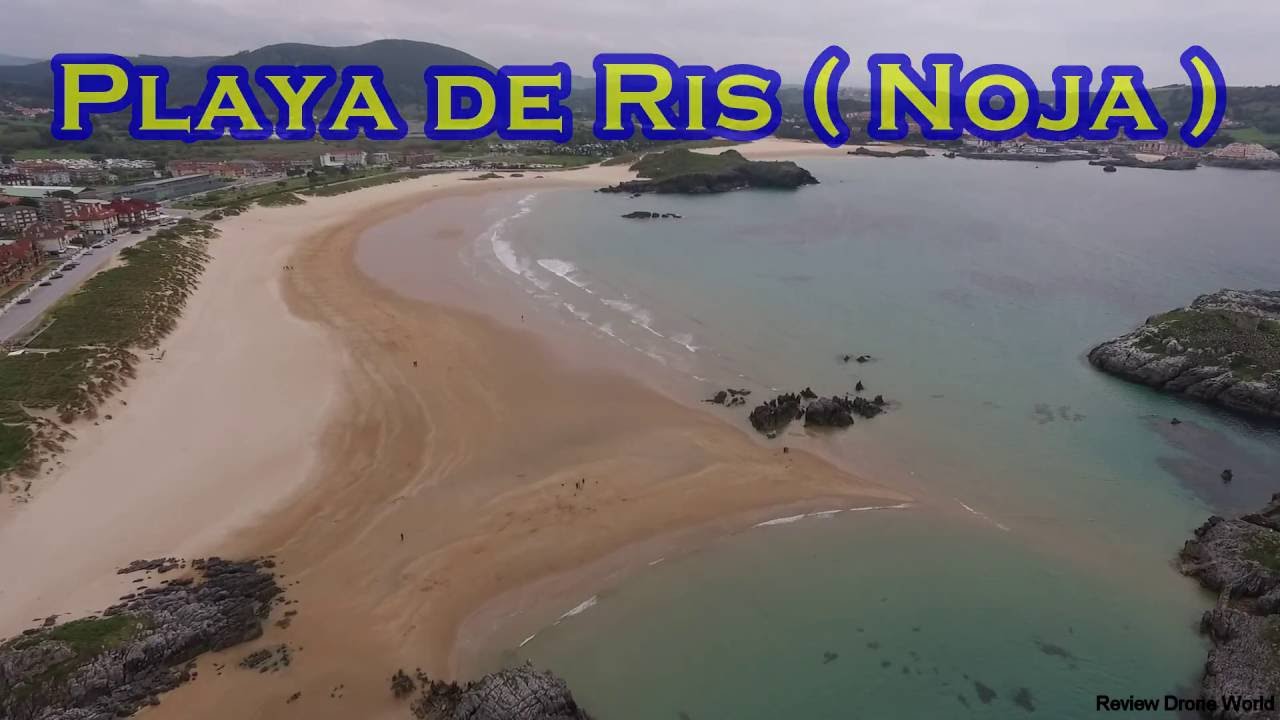 Playa de Ris (Noja) a vista de drone