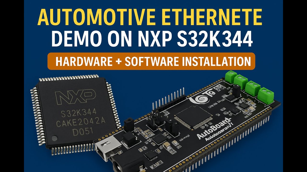 Automotive Ethernet Demo on NXP S32K344 | AutoBoardV1 Setup + LwIP Ping Example