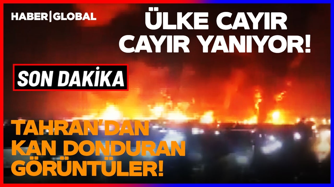 İRAN'IN PETROL TESİSLERİ HAVAYA UÇTU! İsrail ve ABD Tahran'da Yeri Göğü Ateşe Verdi!