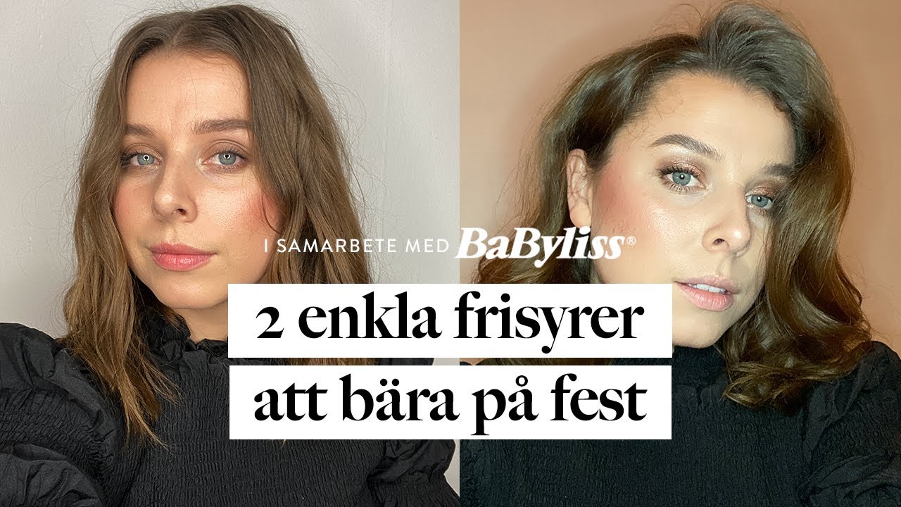 2 enkla frisyrer till festen