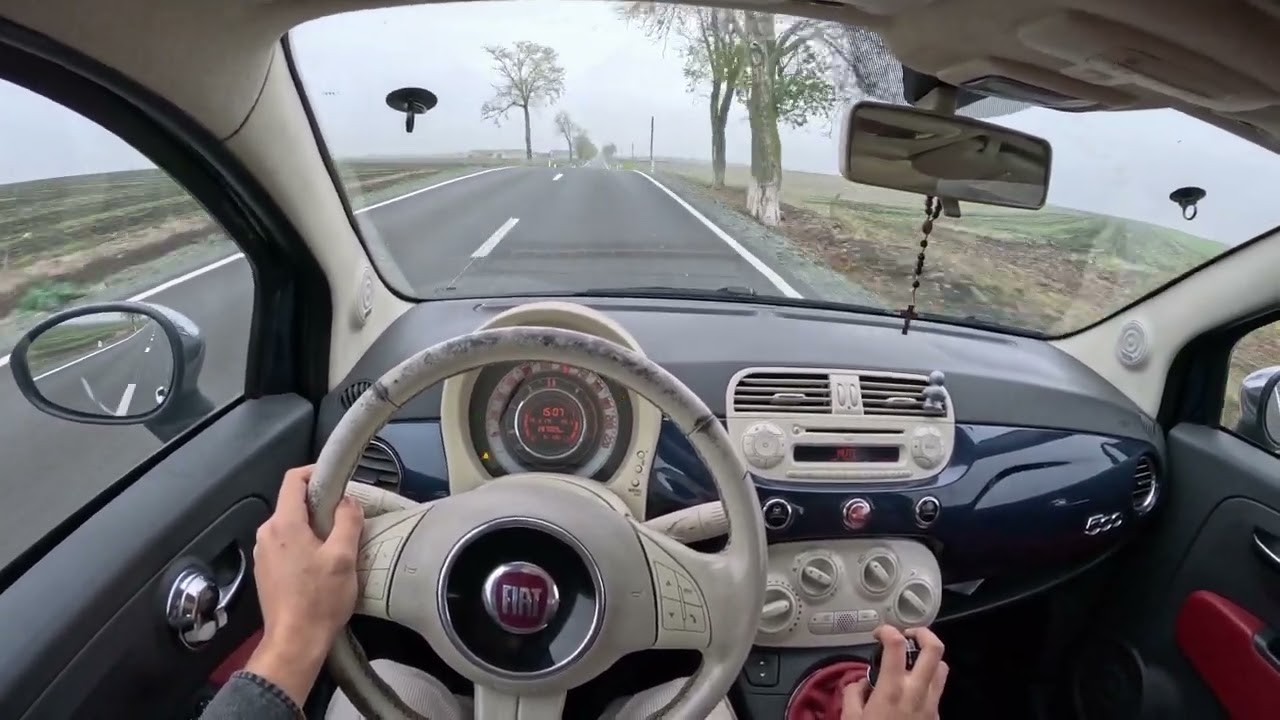 2008 Fiat 500 1.3 CDTI (75HP) POV TEST DRIVE &ndash; 287,000 km Balkan Survivor 4K