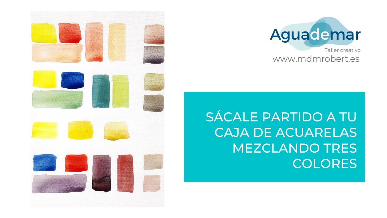Aprende a sacarle partido a tu caja de acuarelas: mezcla de tres colores