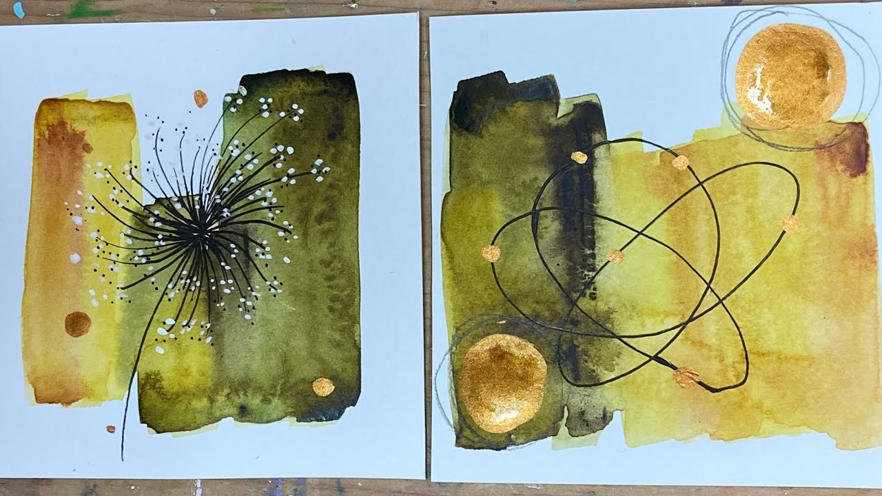Abstract’s with gold accents