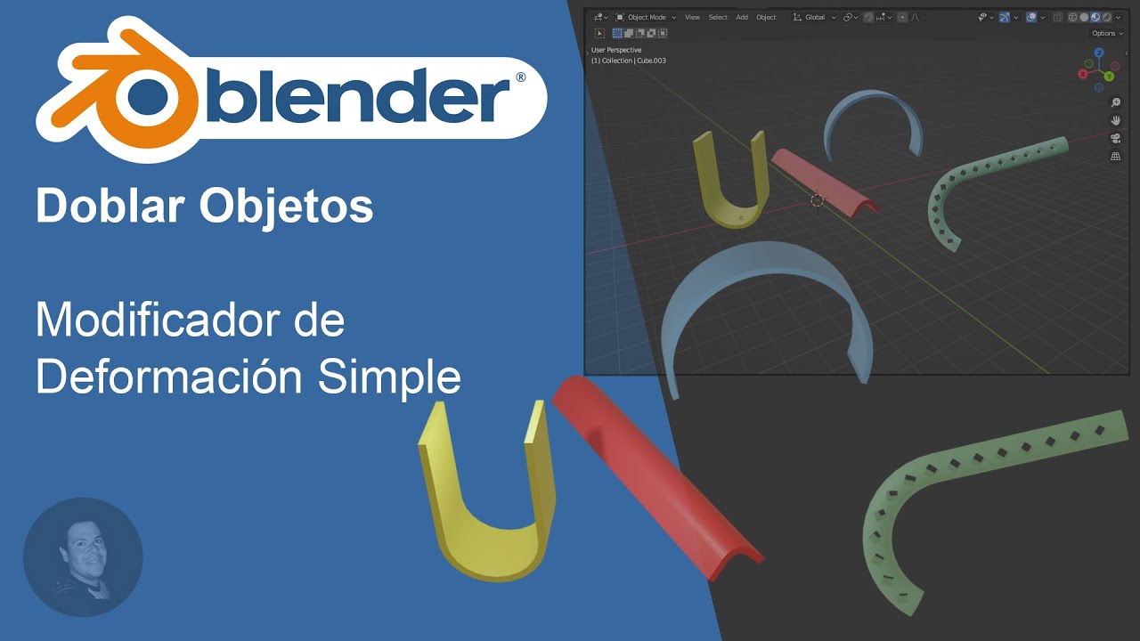 Doblar Objetos con el Modificador de Deformación Simple en Blender