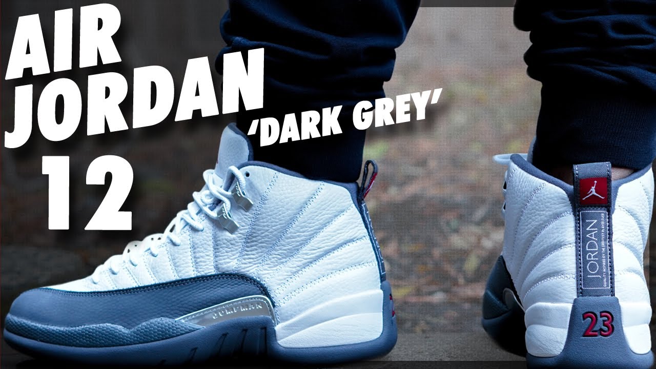 Air Jordan 12 White/ Dark Grey