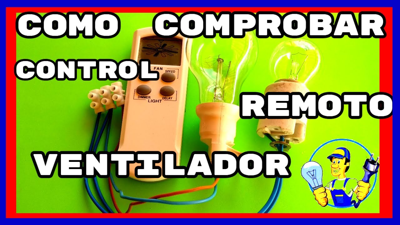 🔴Como Comprobar Funcionamiento CONTROL REMOTO ventilador de techo muy fácil😱😱