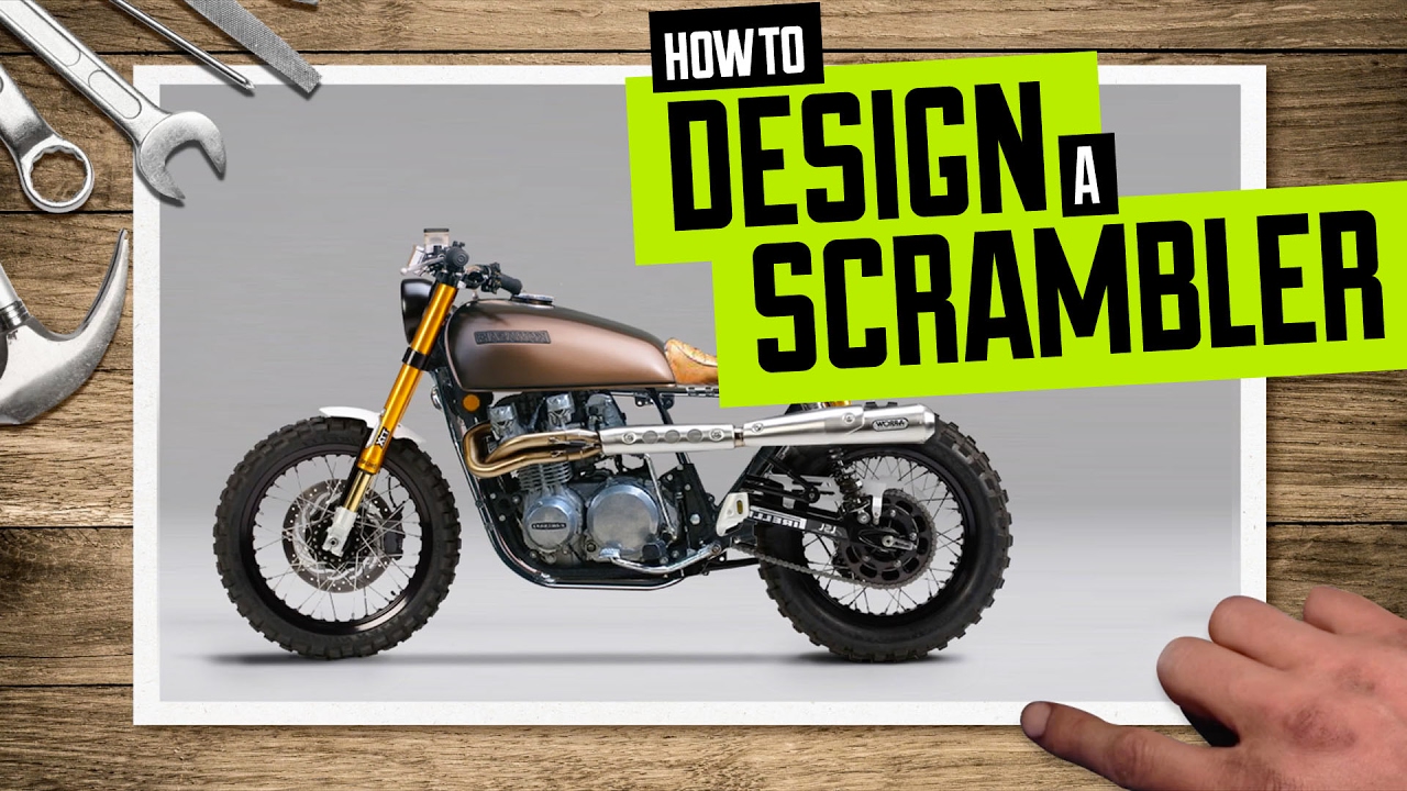 Как спроектировать мотоцикл Scrambler