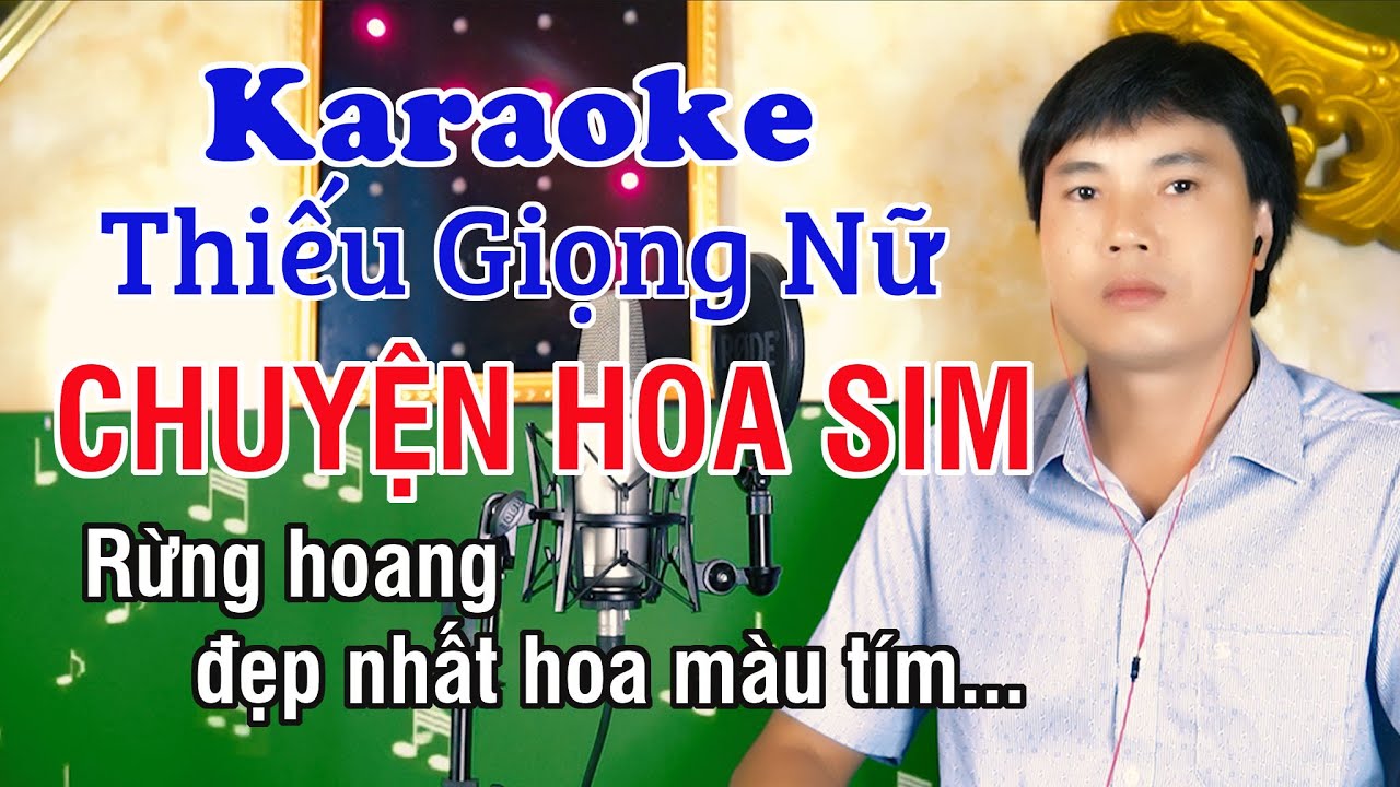 Chuyện Hoa Sim ✔ Karaoke Thiếu Giọng Nữ ► Song Ca Với Trung Dũng ❖ Thiết TV