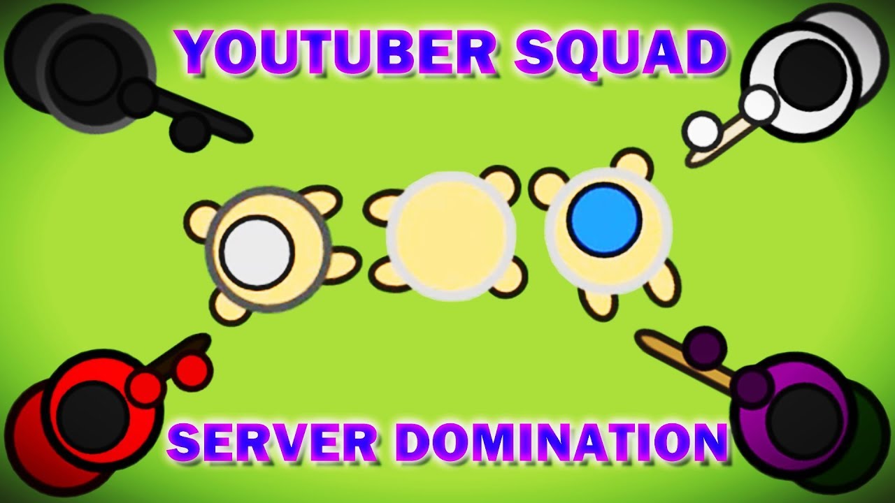 Surviv.io YouTuber Squad - Total Server Domination (JB Colombia, Shyguymask, DopeMope)