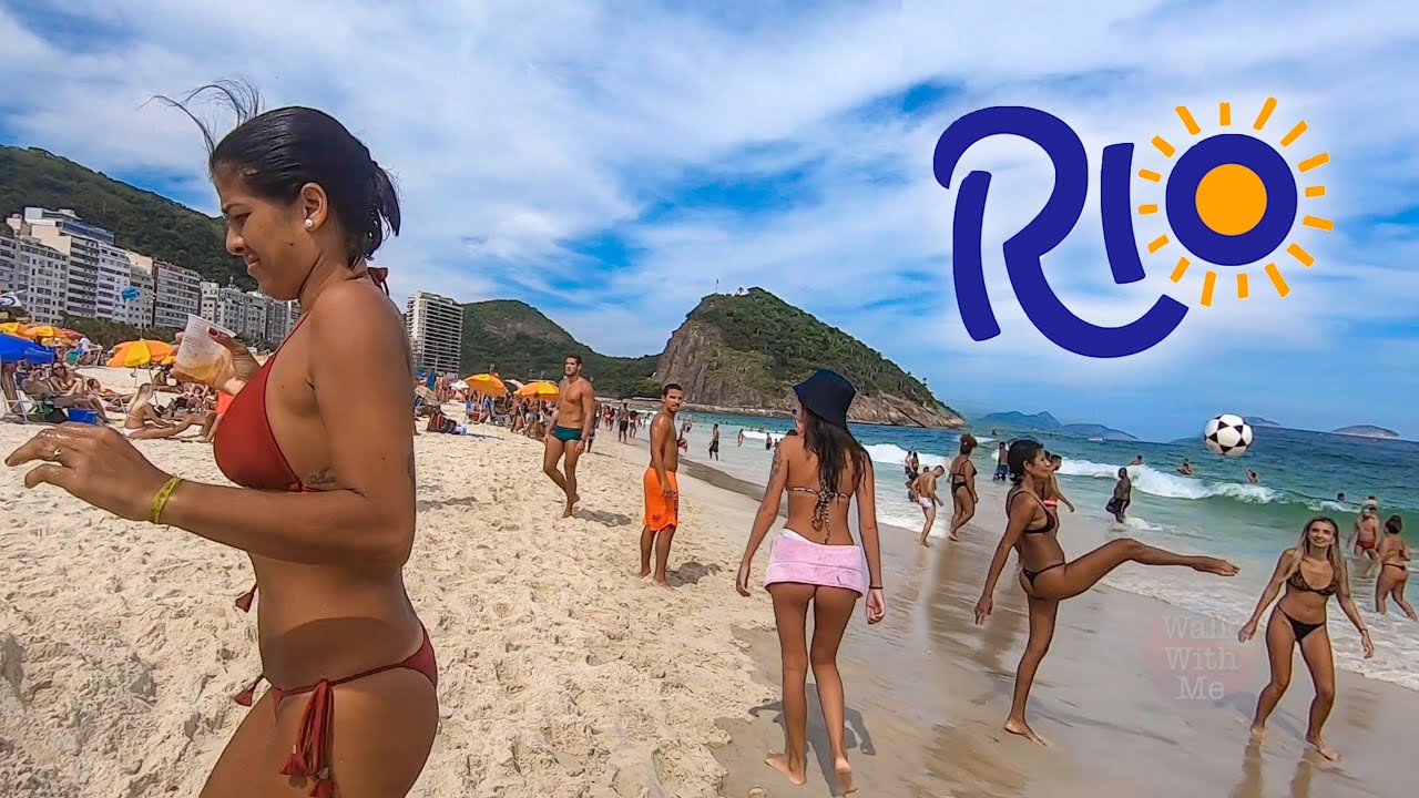 Beach Walk Leme Beach, Rio de Janeiro Brasil - Walking Tour
