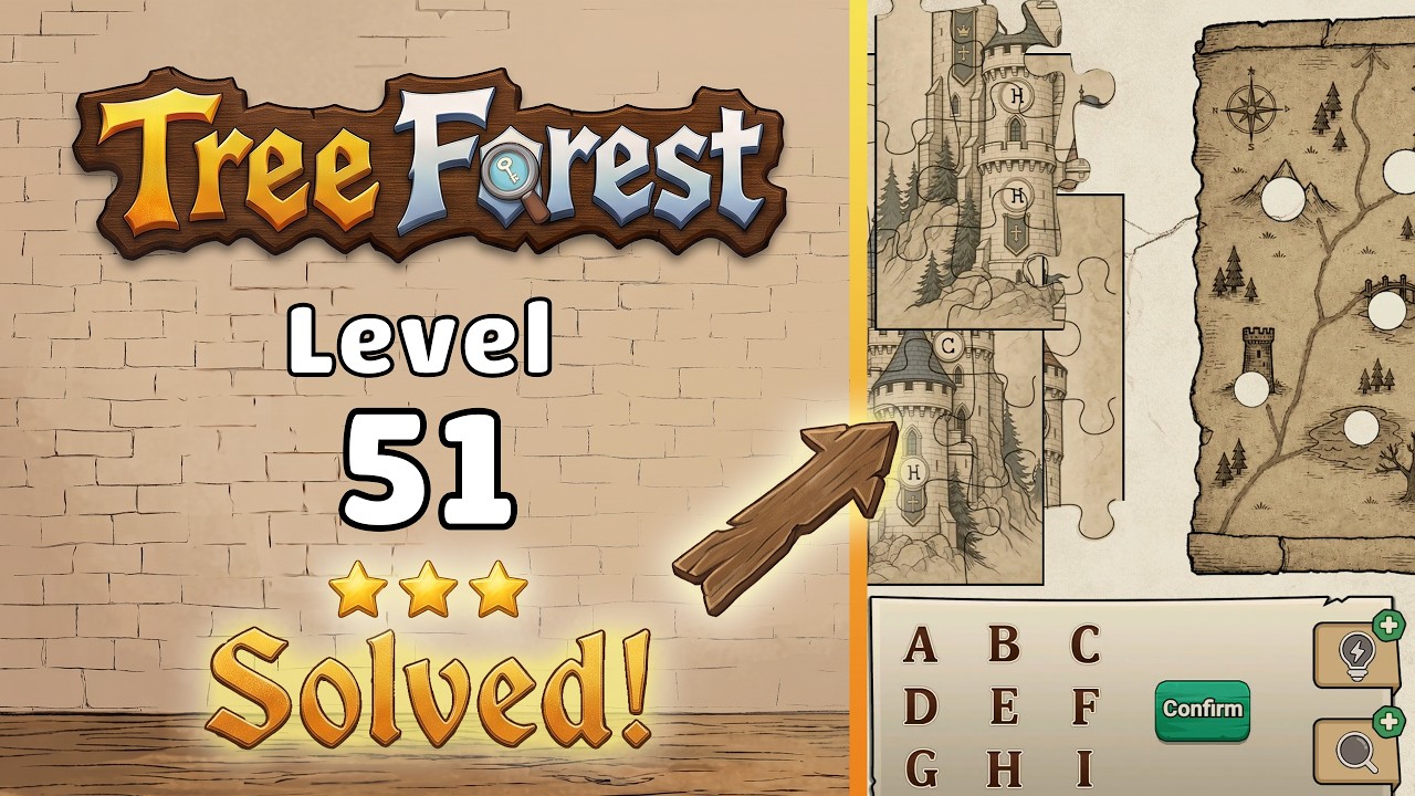 Tree Forest: Detective Words - Level 51 Walkthrough 🧩 | Full Solution & Gameplay! 🌲✨