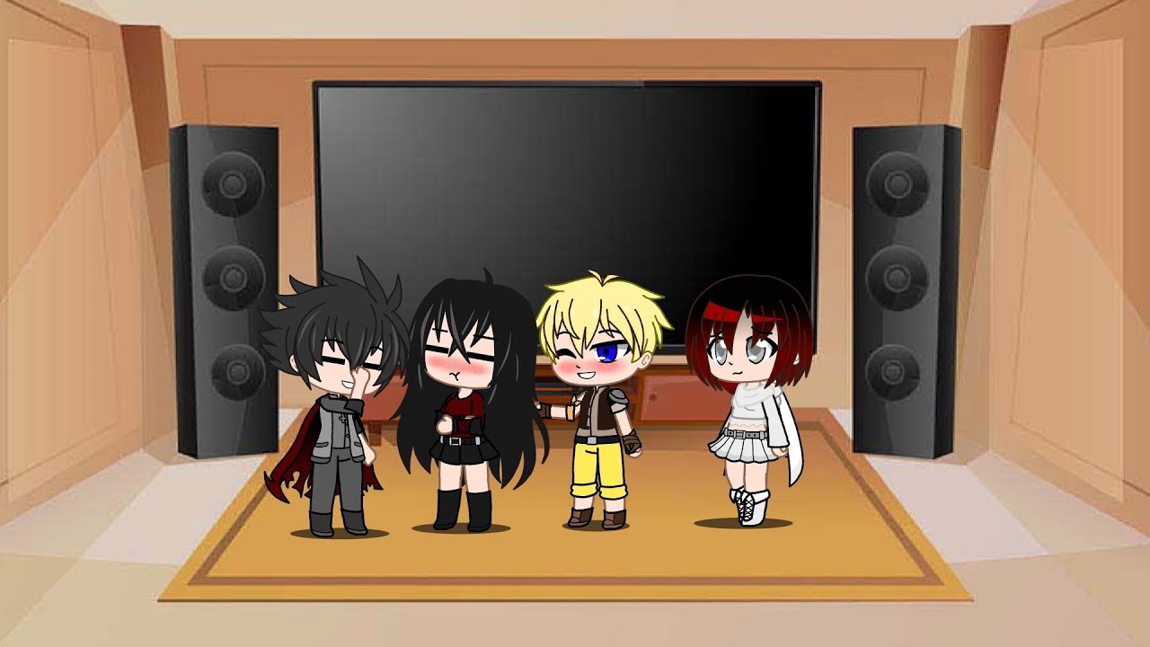 Young team STRQ reacts to Rwby colored Trailers