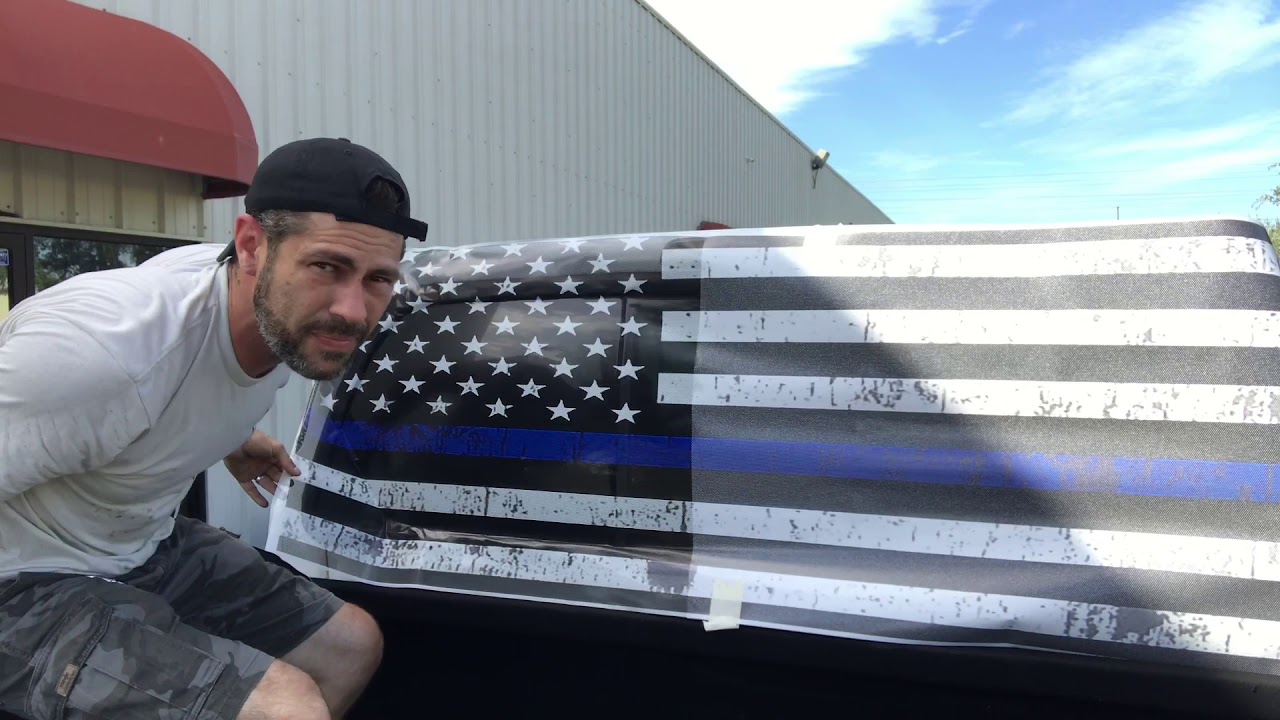 Perforated vinyl Installation Video