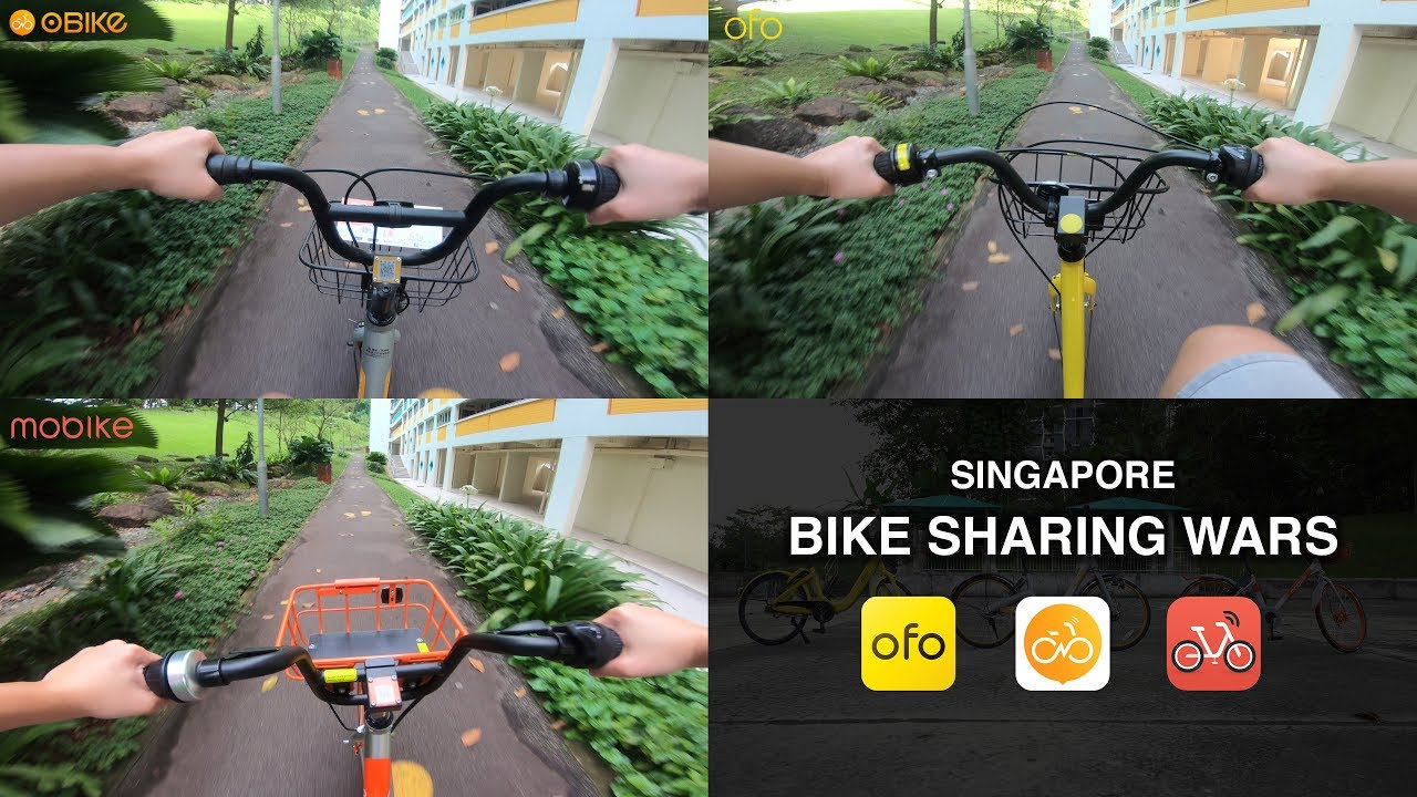 Singapore Bike Sharing Wars oBike vs oFo vs mobike