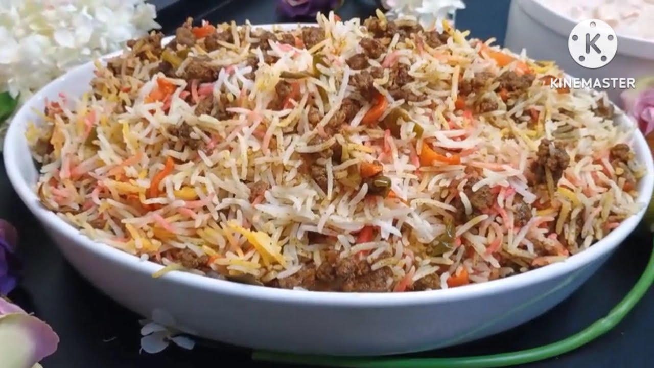 Minced meat biryani with mandi Masala Rice || keema biryani || Fusion mandi || Meggi Arabia 