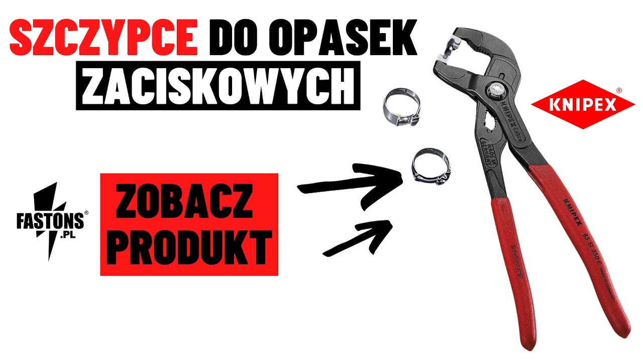Szczypce do opasek zaciskowych | KNIPEX 85 51 250 C