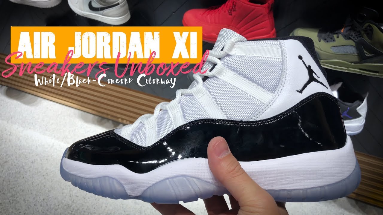 AIR JORDAN 11 CONCORD - Unboxing, On-feet (plus Jordan's return to NBA on 1995)