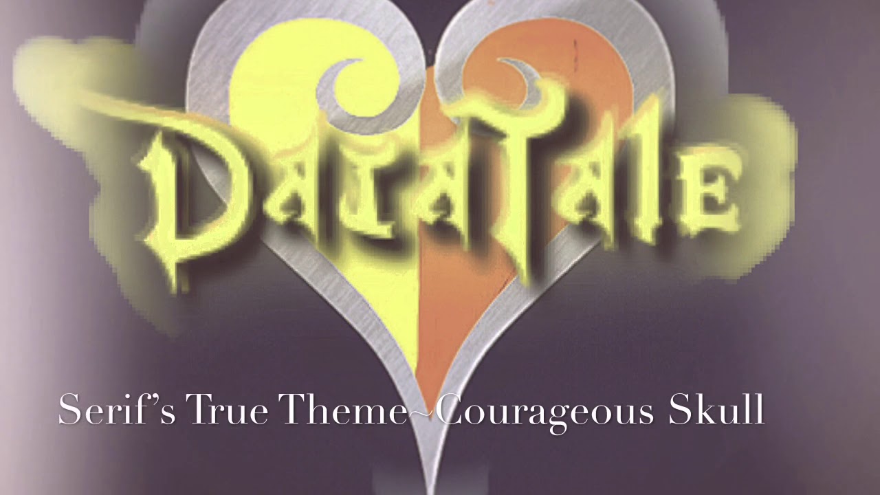 Serifs theme Courageous Skull