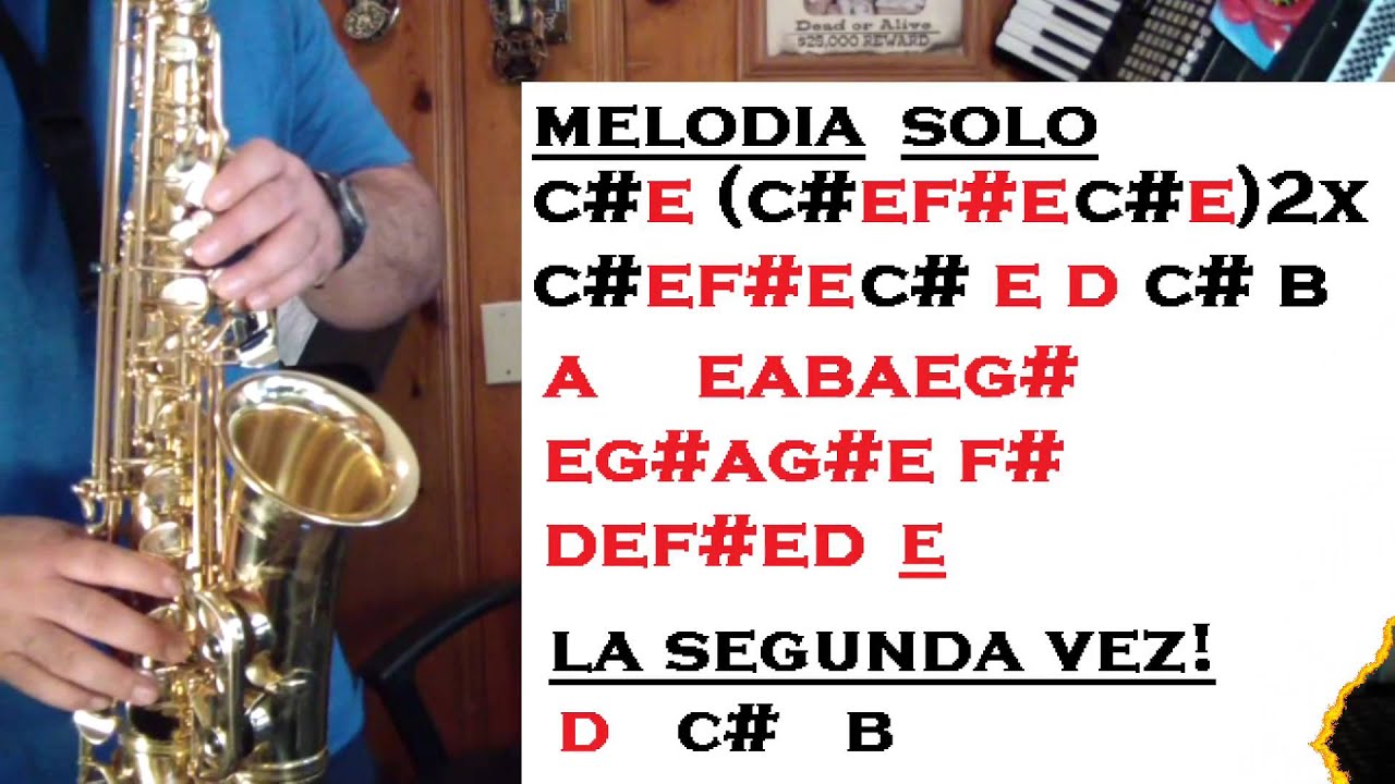PARA NO VERTE MAS - TUTORIALES PARA EL SAX ALTO - SANTIAGO PACHECO