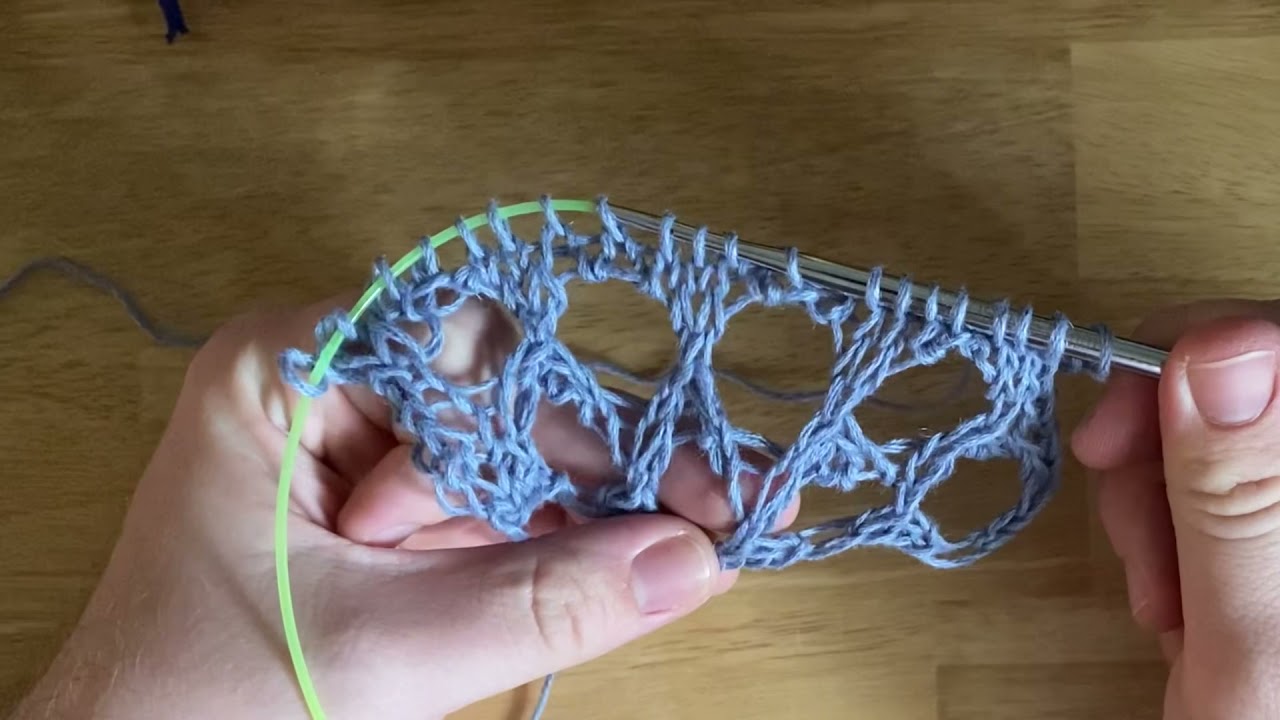 Look At My Holes SDec and Knitting Into Double Yo