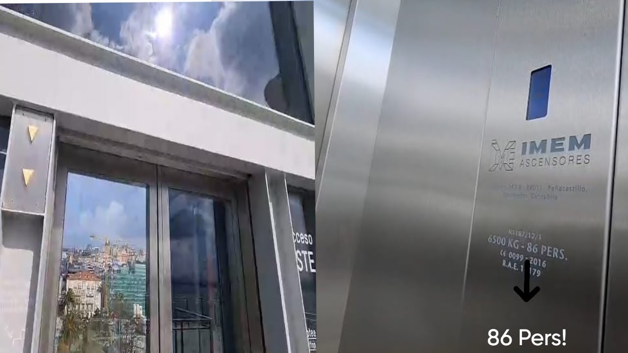 especial fin de año! muy curiosos! Ascensores IMEM eléctricos MRL en el Centro botín. Santander.