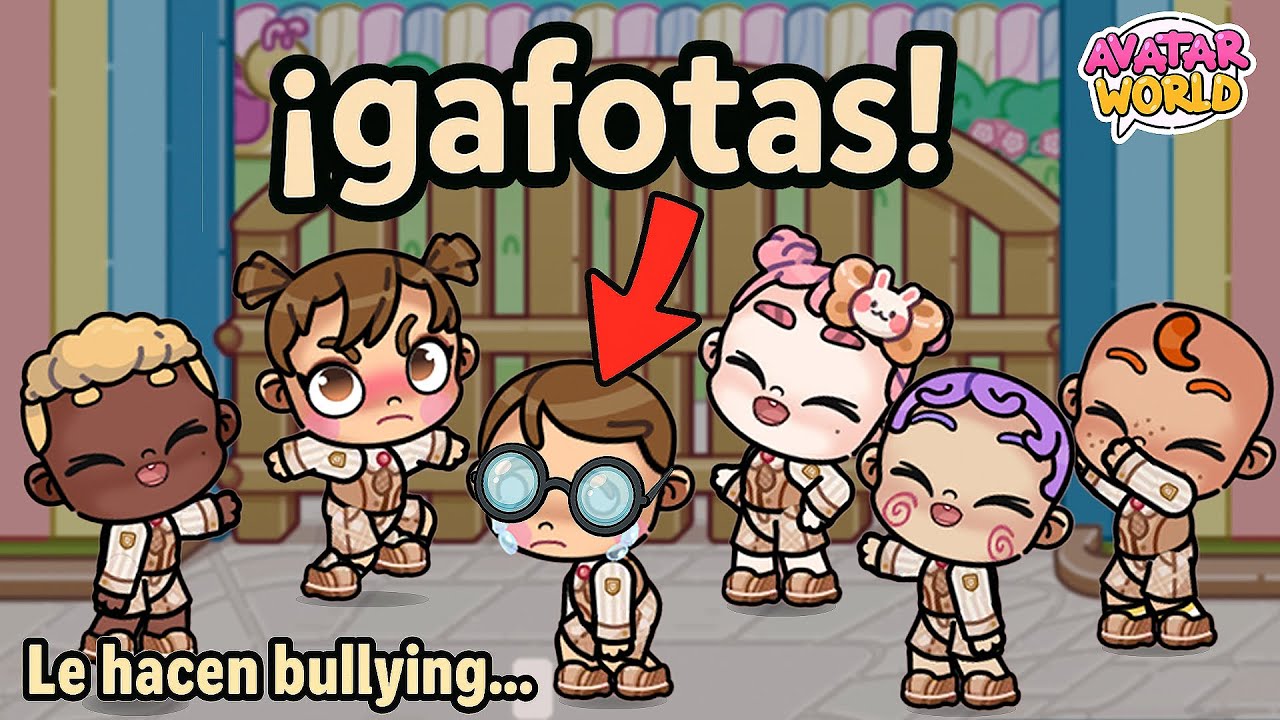 ¡HACEN BULLYING A MI HIJA POR LLEVAR GAFAS! 🤓💔 en Avatar World | Juanvi Gameplays